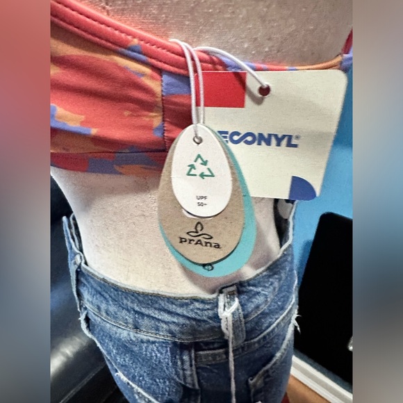 Prana Taranto Swim Top in Morning Glory Bloom-NWT - Picture 5 of 10